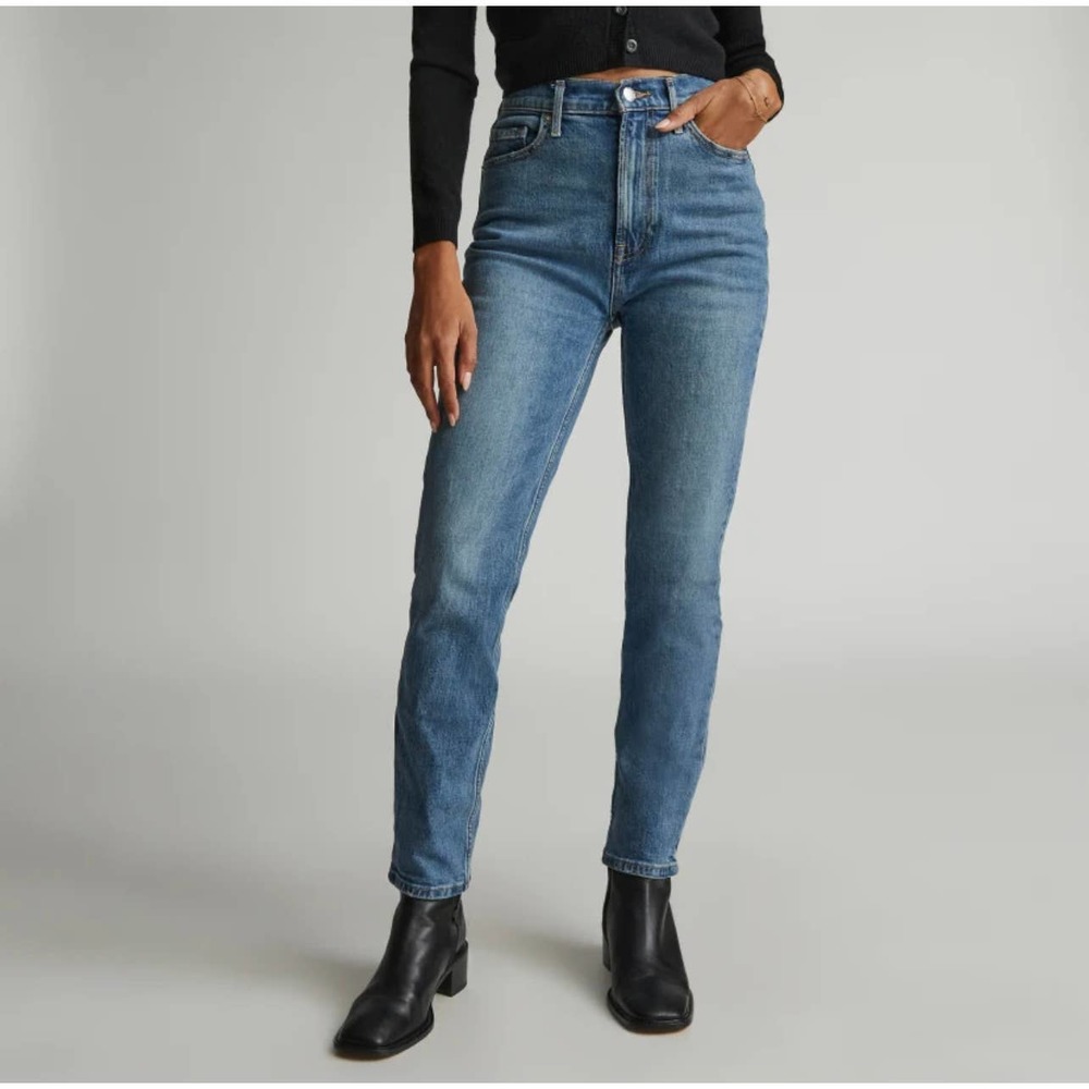 Everlane The Original Cheeky Jean Crop Women's Size 31 High Rise Organic Cotton